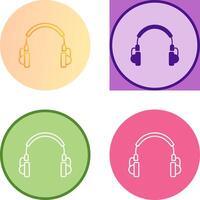 Unique Headphones Icon Design vector