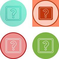 Unique Question Mark Icon Design vector