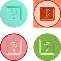 Unique Question Mark Icon Design vector