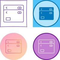 Unique Multiple Cards Icon Design vector