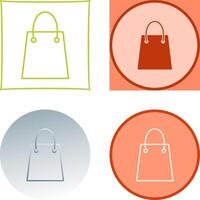 Unique Shopping Bag Icon Design vector