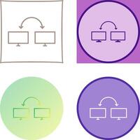 Unique Connected Systems Icon Design vector