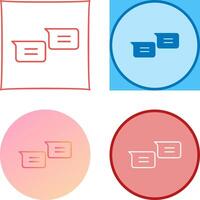 Unique Messages Icon Design vector