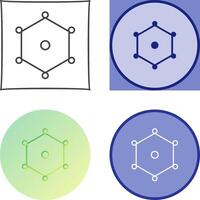 Unique Nodes Icon Design vector