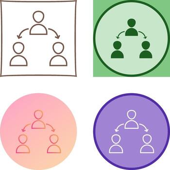 Unique Connected Users Icon Design vector