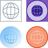 Unique Globe Icon Design vector