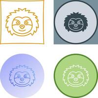 Sloth Icon Design vector