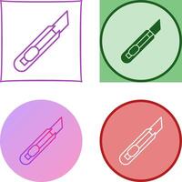 papelería cuchillo icono diseño vector