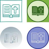 Biblia icono diseño vector