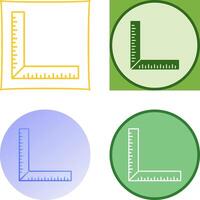 square Ruler Icon Design vector