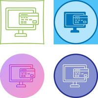 Online Payment Icon Design vector