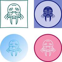 Walrus Icon Design vector