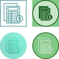 Invoice Icon Design vector