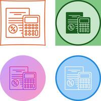 Tax Icon Design vector