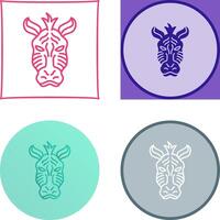 Zebra Icon Design vector