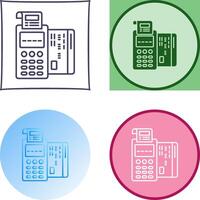 Pos Terminal Icon Design vector