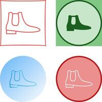 Men's Boots Icon Design vector