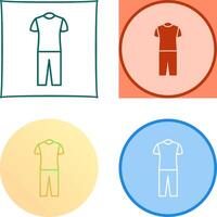 Pyjamas Suit Icon Design vector