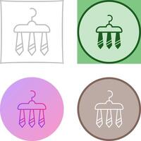 Three Ties Icon Design vector