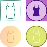 Ladies Vest Icon Design vector