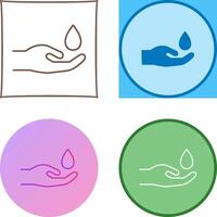 Hands Airdrop Icon Design vector