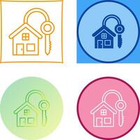 House Key Icon Design vector