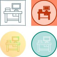 Table Icon Design vector