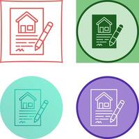 Contract Icon Design vector