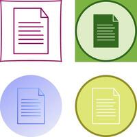 Sheet Icon Design vector