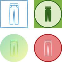 Men's Pants Icon Design vector