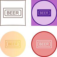 Beer Sign Icon Design vector