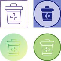 Dustbin Icon Design vector