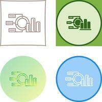 diseño de icono de gráfico circular vector