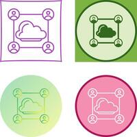 Network Icon Design vector