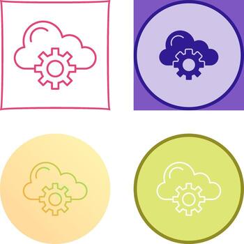 Cloud Computing Icon Design vector