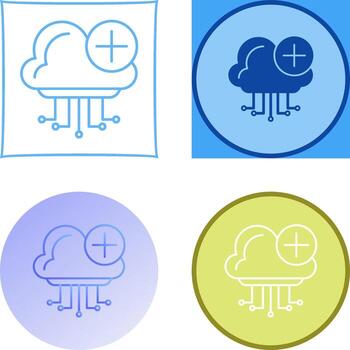 Cloud Computing Icon Design vector