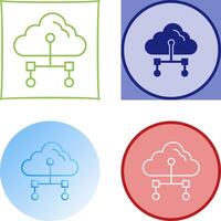 Internet Cloud Icon Design vector