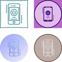 Power Button Icon Design vector