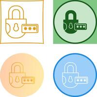 Lock Icon Design vector