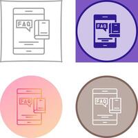 Faq Icon Design vector