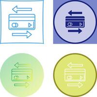 Transaction Icon Design vector