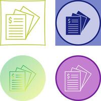 Invoice Icon Design vector