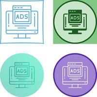Digital Advertising Icon Design vector