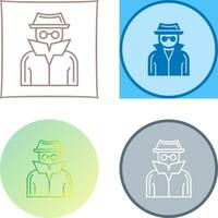 Spy Icon Design vector