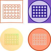 Colored Palette Icon Design vector