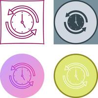 Run Time Icon Design vector