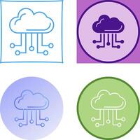 Cloud Computing Icon Design vector