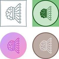 Machine Learning Icon Design vector