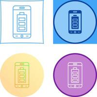 Mobile Battery Icon Design vector