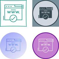 Domain Icon Design vector